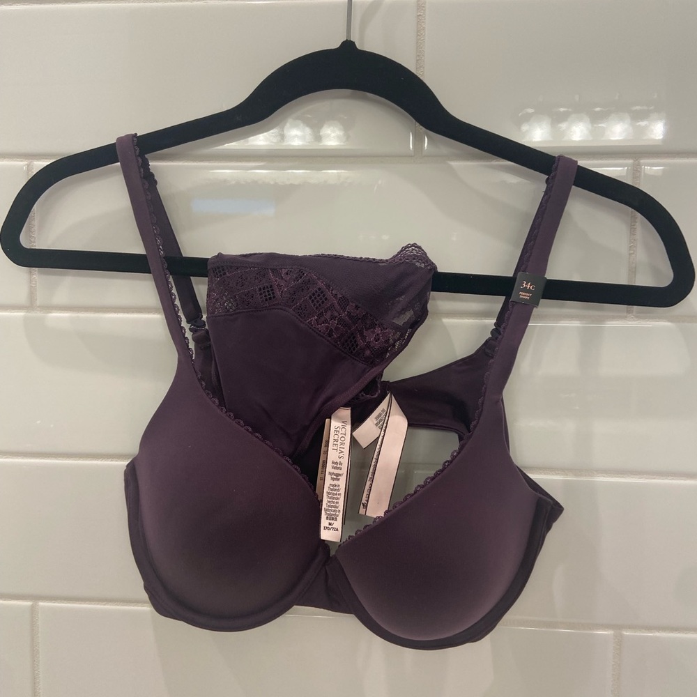 Body by Victoria Bra and Panty Set NWT- Size 34C Bra and Size Medium Panties.